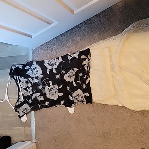 Rue 21 Top & Off White Skirt